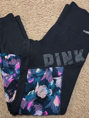 PINK Victoria's Secret Floral Bonded Activewear Leggings